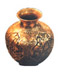 Engraved copper vase